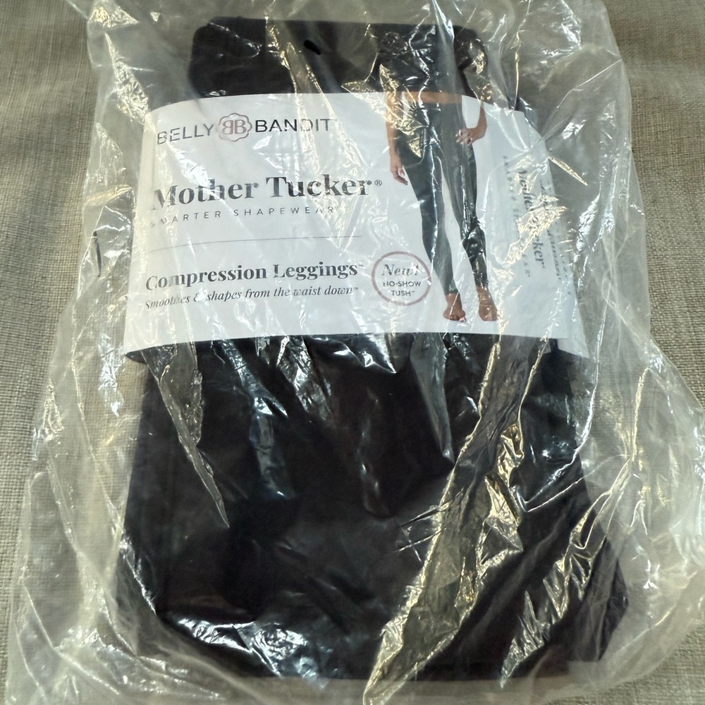 Belly Bandit Mother Tucker Ultra High Waist Compression Leggings Black Size S/P